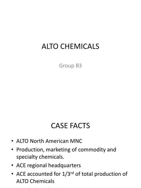 Alto Chemicals