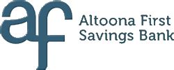 Altoonabank - Altoona First Savings Bank has been proudly serving the financial needs of central Pennsylvania for more than 75 years. The community bank serves customers throughout Altoona, Martinsburg, Bedford, Everett and Duncansville, Pa. Personal banking options include checking accounts, savings accounts, telephone banking, check cards, direct …
