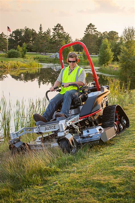Altoz mower. We created the first tracked zero-turn mower to give you the power and control to take on any job. The tracks give you improved traction, minimal ground pressure, and enhanced stability. … 