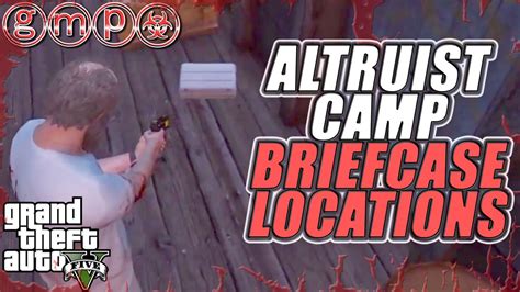 Altruist Camp Side Mission / Briefcase Locations 4 x $25,000 GTA V (5 ...