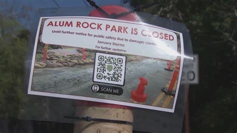 Alum Rock Park closed indefinitely due to storms