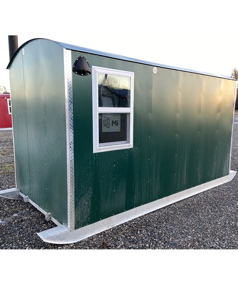 Aluma lite skid house. Call Today 218-237-5099. Features and Options. Every Smokey Hills Outdoor Store Aluma Lite Skid house™ brand fish house comes with the hyfax protected skis and a tow hitch. This unit features a spray foam floor, walls & ceiling as well as a V-front. The V-Front units have three skis which increases the flotation while pulling through deep snow. 