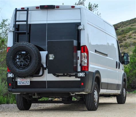 Aluminess promaster tire rack.  Custom Fit for Ram Promaster Vans: Specifically desi...