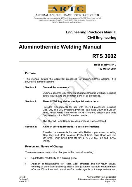 Aluminothermic Welding Manual