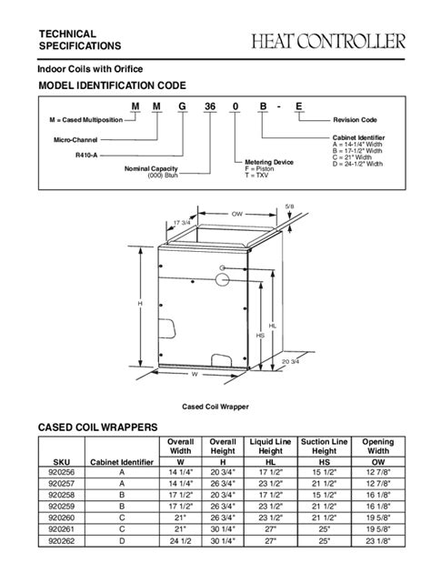 Aluminum Cased Heat Pump / Cooling Coils 1-1/2 - 5 Ton …