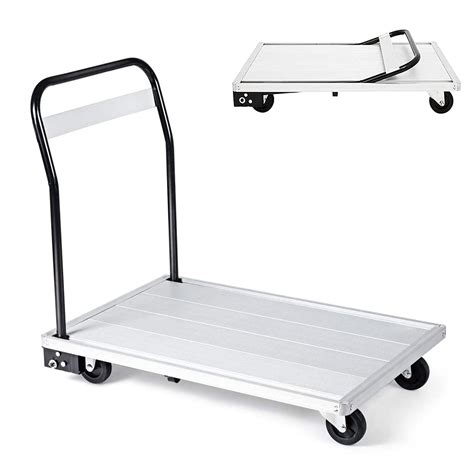 Aluminum Folding Cart with Wheels - Platform Truck - amazon.com