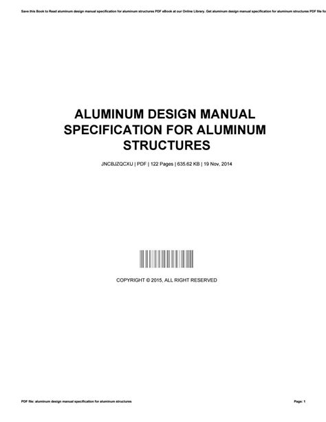 Aluminum design manual specification for aluminum structures. - The thames and hudson manual of rendering with pen and ink by robert w gill.