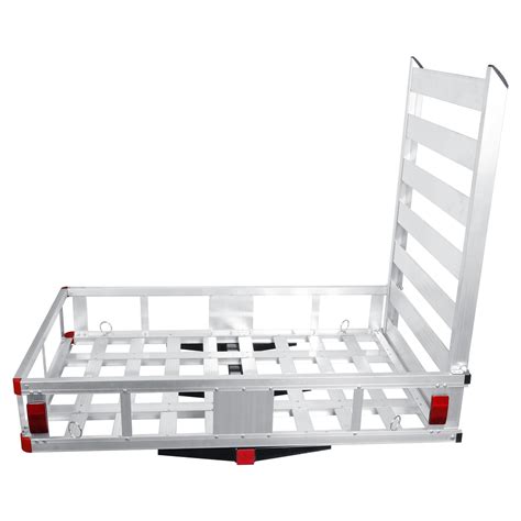 Aluminum folding cargo carrier.  Its robust design ensures long-lasting use while being ea...