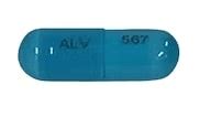 ALV 567 Color Blue Shape Capsule/Oblong View details.