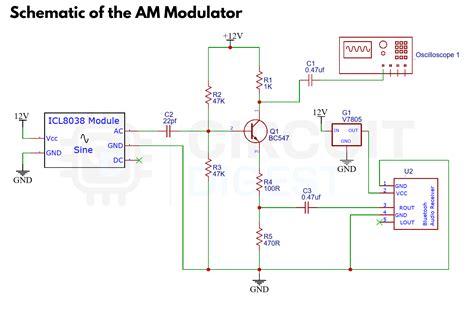 Am modulator circuit.  I have rebuilt the AM modulator into the AM modulation is the proc...