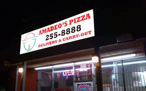 Amadeos - Amadeo's Pizza and Subs, Albuquerque, New Mexico. 1,918 likes. www.amadeospizza.com 3109 Coors Blvd SW (505)873-2035 809 98th St. Sw (505) 831-8339 585 Osuna Blvd NE (505) 344-5555 All Albuquerque, NM