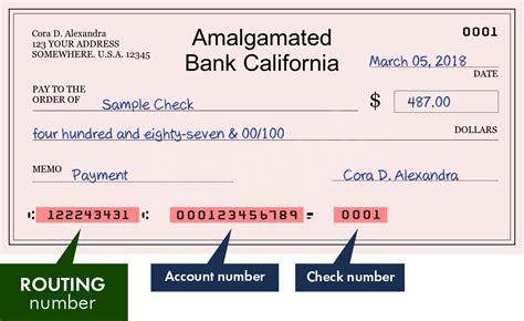 The 071003405 ABA Check Routing Number is on