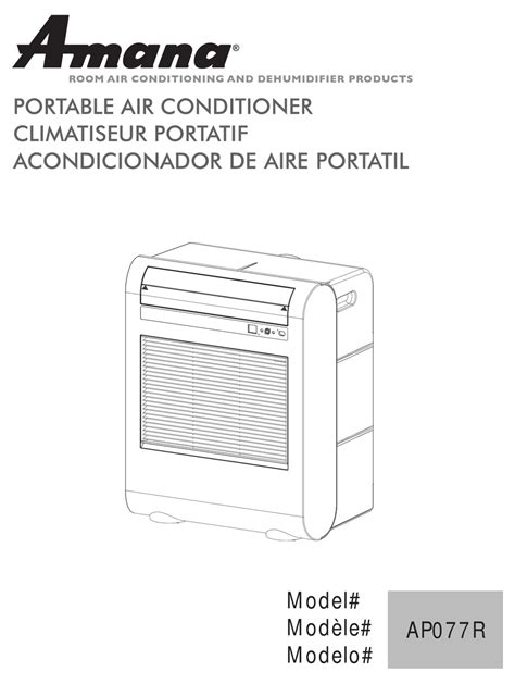 Amana portable air conditioner manual ap077r. - An introduction to game theory solution manual.
