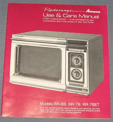 Amana radarange microwave oven cooking guide. - Bolens rear engine riding mower master parts manual.