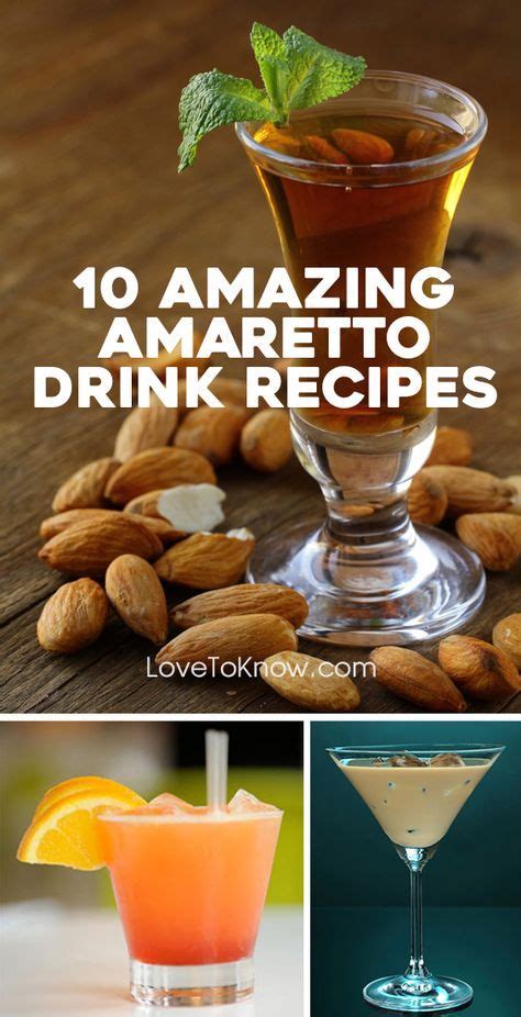 Add ice and shake to chill. Strain into a rocks glass filled with fresh ice. Top with lemon-lime soda. Garnish with the orange wedge and cherry. 2. Almond Joy. Candy lovers enjoy the almond joy, which mixes amaretto with coconut rum and crème de cacao for a drink that tastes like the candy bar. . Amaretto.h