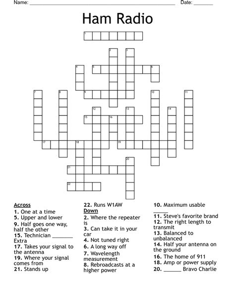 Amateur radio enthusiast crossword clue. Things To Know About Amateur radio enthusiast crossword clue. 