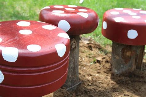 Amazing DIY Mushroom Stool Projects - Garden Lovers Club