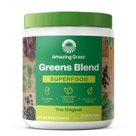 Amazing Grass Greens Blend Superfood Vegan …