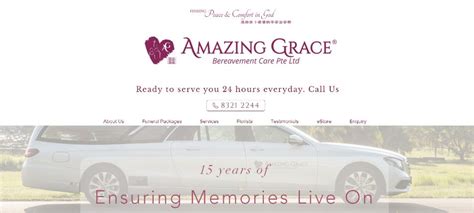 Amazing grace bereavement care pte ltd.  Read about the Vision, Misison and...
