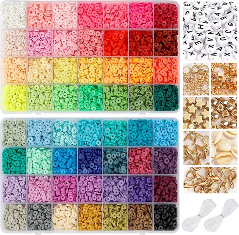 200 Pack of Hole Glass Beads for Jewelry Making,European Beads Bulk Mixed Color Beads for DIY Craft, Other