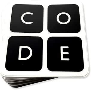 Amazon Com Code Sticker Pack Arts Crafts Sewing