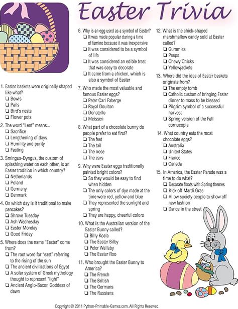 Amazon Com Printable Easter Trivia Game Download Software