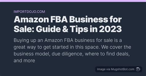 Amazon FBA Businesses For Sale on the Empire Marketplace