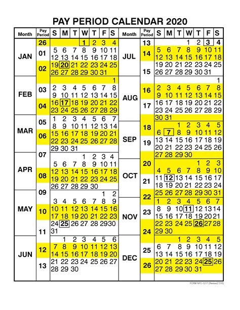 Amazon Pay Period Calendar