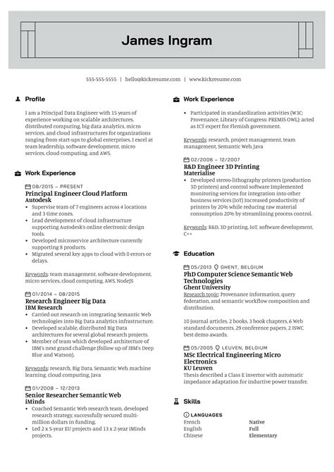 Amazon Software Development Engineer Resume Sample Kickresume