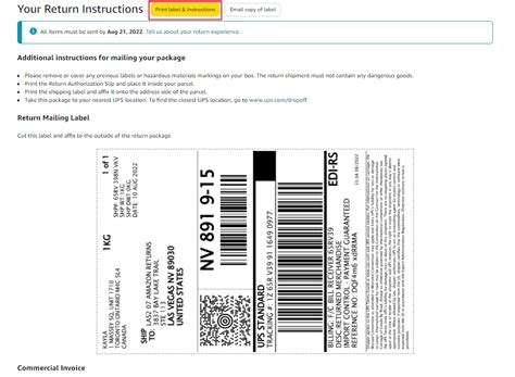 Amazon Textbook Return Label