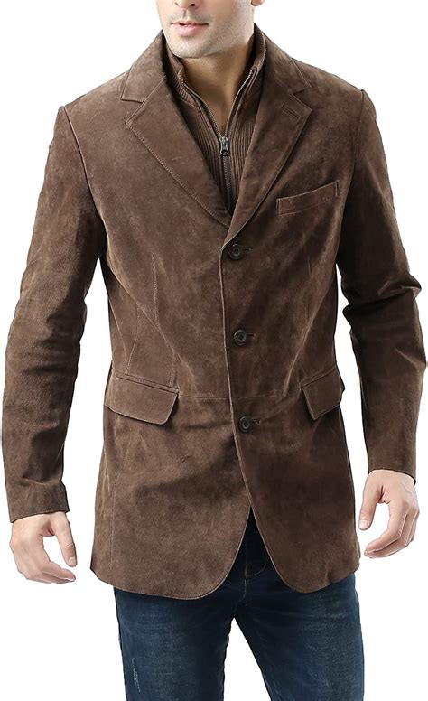 Amazon's Choice: Overall Pick This product is highly rated, well-priced, and available to ship immediately. CHARTOU. ... Mens PU Leather Blazer Men's Casual Single Button Suit Coat Slim Fit Lapel Black Jackets for Men Stylish Faux Leather Outwear. 4.0 out of 5 stars 24. $38.99 $ 38. 99.. 