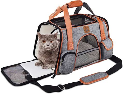 Amazon cat carriers. H.S.C PET Beige Small Dog Bag,Cat Carrier Purse,Quilted Pet Soft-Sided Leisure Pups Tote Traveling Go to Vet,Hide Pet Function Handbag with Pocket,11 lbs Puppy/14 lbs Cat or Kittens (Beige) 17. $2499 ($24.99/Count) Save 12% with coupon. FREE delivery Thu, Jan 25 on $35 of items shipped by Amazon. 