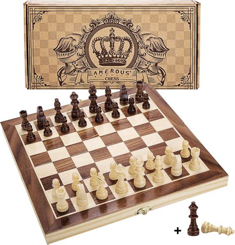 Amazon chess sets. Whether it’s Christmas, birthdays or anniversaries, the classic Grand Kingdom Set chess is the perfect gift for your loved ones. From 6 to 60, Chess is for everyone. Learn chess the fun way on this modern chess set. Known to improve memory and problem-solving abilities, chess enhances your child’s mental dexterity and helps the elderly ... 