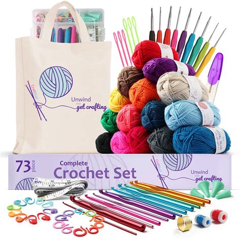 Amazon crochet kit. LOMAIRE Beginners Crochet Kit, 100 Piece Hook Set, 6 Large Premium Yarns 21oz/492 Yards, Includes Pattern . Brand: LOMAIRE. 4.4 4.4 out of 5 stars 17 ratings. $25.00 $ 25. 00. Get Fast, Free Shipping with Amazon Prime. FREE Returns . … 