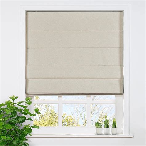 ARLO BLINDS Faux Wood Blinds, 2" Cordless Horizontal Blinds with 