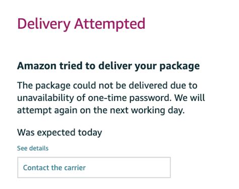 Amazon delivery attempted. Delivery has been delayed due to no free locker. Orlando, FL 2:57 PM Delivery has been delayed due to no free locker. Orlando, FL 2:40 PM Delivery attempted - Signature is required or unable to find secure location Orlando, FL US 8:57 AM Out for delivery Orlando, FL US 4:36 AM Out for delivery Orlando, FL US 2:00 AM 
