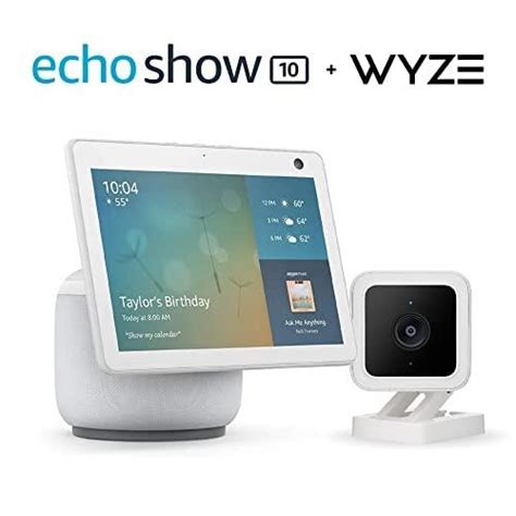 Amazon echo show 3rd generation.  Wyze Cam V3 with Color This bundle co...