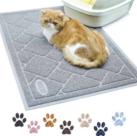 WePet Cat Litter Mat, Kitty Litter Trapping Mat, Honeycomb Double Layer Mats, No Phthalate, Urine Waterproof, Easy Clean, Scatter Control, Catcher Litter Tray Box Rug Carpet Visit the WePet Store 4.4 4.4 out of 5 stars 274 ratings. 