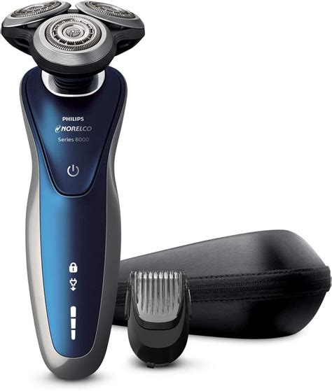Amazon philips norelco. Experience a convenient, clean shave with heads that flex and float in 4 directions. The head adjusts to the curves of your face, ensuring smooth contact with your skin without a lot of pressure. 4D Flex Heads follow your face's contours for a clean shave. Pop-up trimmer for mustache and sideburns. 