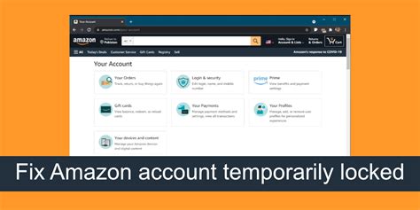 Amazon prime account locked temporarily.  How To Fix Your Amazon Account...