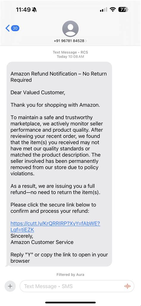 Amazon recall refund text.  Amazon refund scam The FTC is warning people about a ...