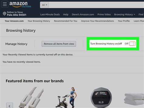 Amazon search history. To browse by product department on desktop: Select a product department from the drop-down menu next to the search box. Select the magnifying glass icon. Each product department has its own customized options to search and browse. You use the left navigation menu to refine the results in a department, based on specific criteria, for example ... 