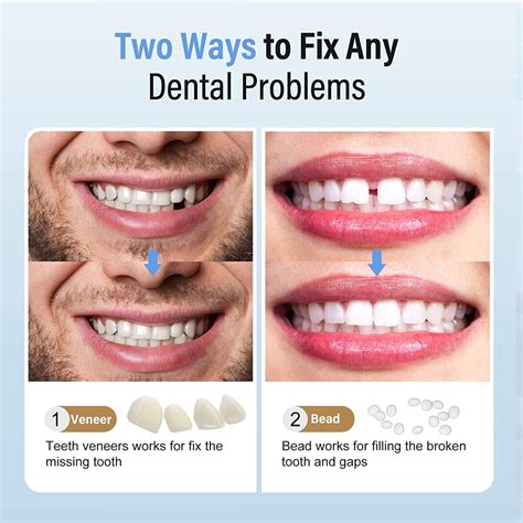 Tooth Repair Kit - A1 Temporary Fake Teeth Replacement Glue Kit for Restoration of Missing & Broken Teeth Replacement Dentures, Moldable Teeth Suitable for Men and Women. 28. $799 ($7.99/Count) Save more with Subscribe & Save. FREE delivery Wed, Feb 21 on $35 of items shipped by Amazon.. 