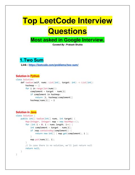 Amazon top interview questions leetcode.  The questions can get really in ...
