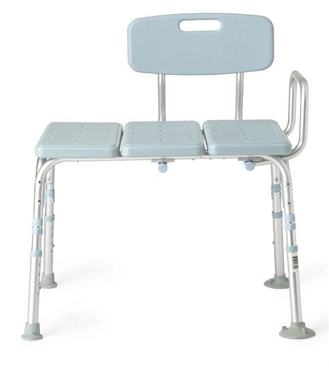 Amazon tub transfer bench. Medline Plastic Bath Transfer Bench . When issues with pain, strength and flexibility make it difficult to bathe safely, this well-designed transfer bench provides the perfect solution. It straddles the tub, making it easy to access the tub by sitting down on the outside, then sliding over into the tub area. 