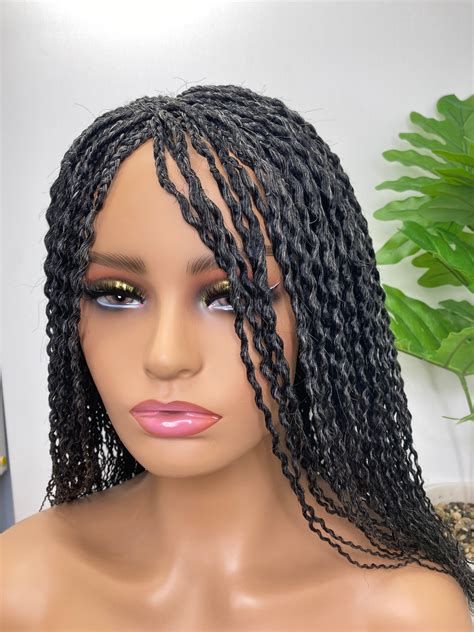 Amazon wig braids. Miz Barn 30" Fully Handmade 4x4” Swiss Lace Front Unknotted Box Braided Wigs for Black Women Synthetic Twist Braids Wigs with Baby Hair Lightweight Cornrow Braids Wig (T1B/BG) Wow Braids 18" Full 360 HD Transparent Lace Front Million Knotless Braided Wig with Baby Hair - Synthetic hand-made box braids wig for black women. 