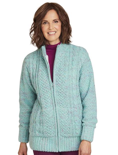 Amazon.co.uk: Fleece Lined Cardigan Womens