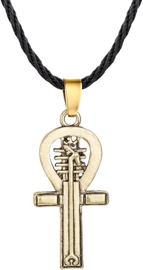 Amazon.co.uk: Gold Ankh Pendant