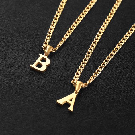 Amazon.co.uk: Mens Initial Necklace