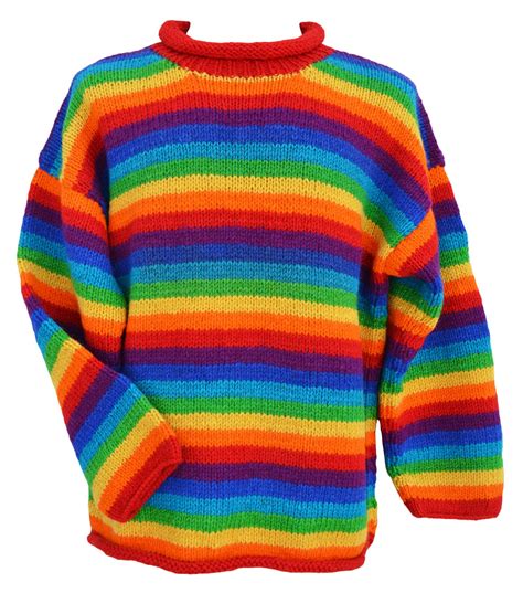 Amazon.co.uk: Rainbow Striped Jumper